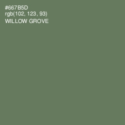 #667B5D - Willow Grove Color Image